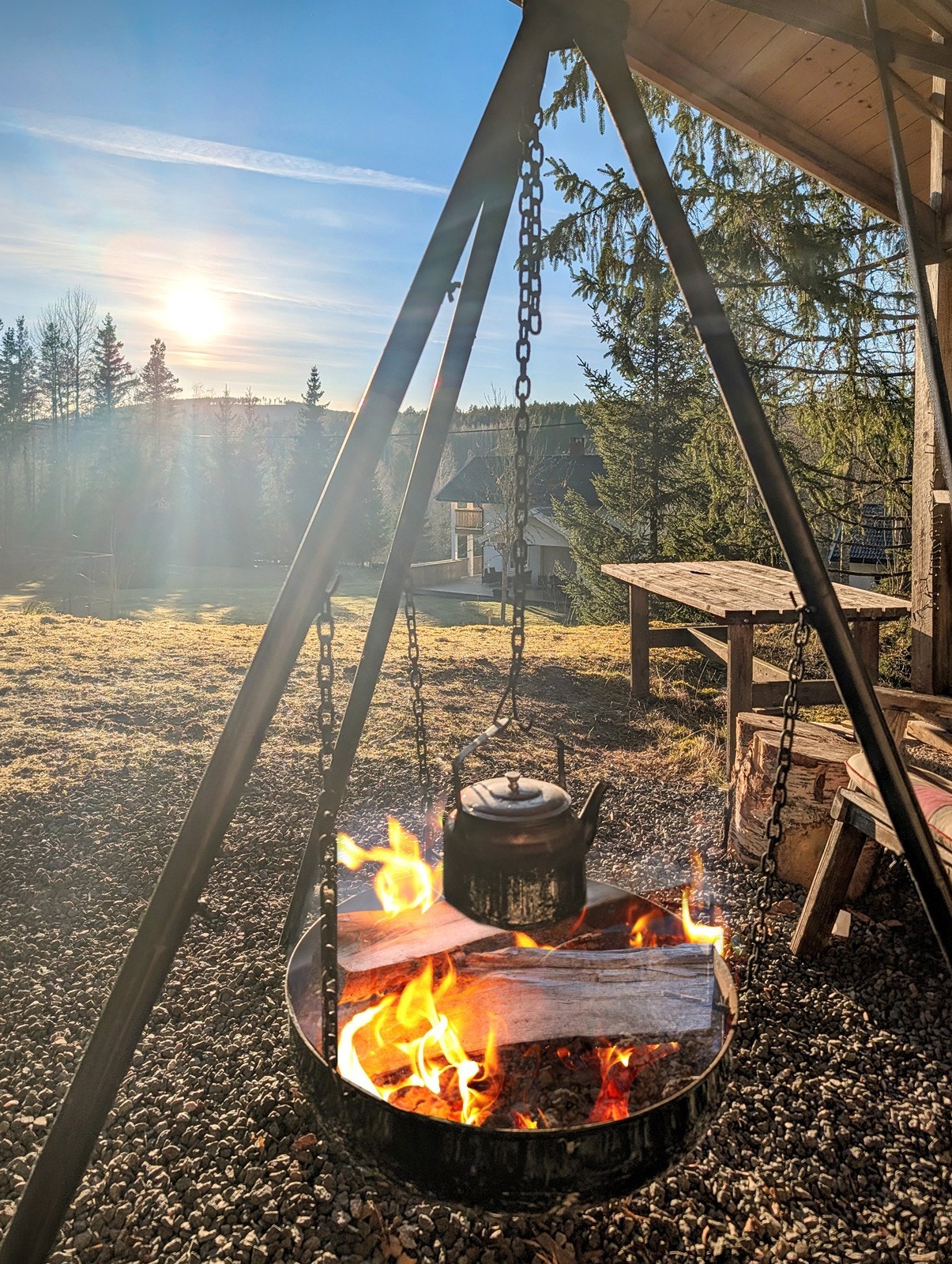 Perfekt sted for bålpannekos og grilling. Galleribilde