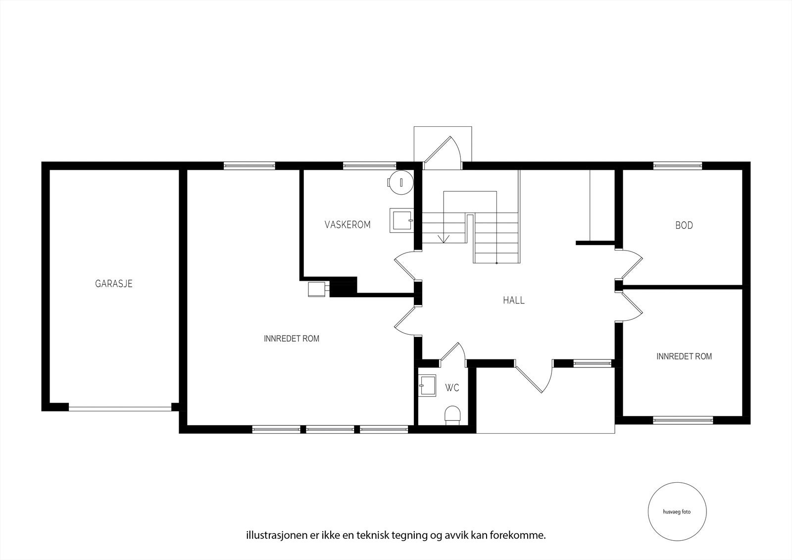Plantegning underetasje Galleribilde
