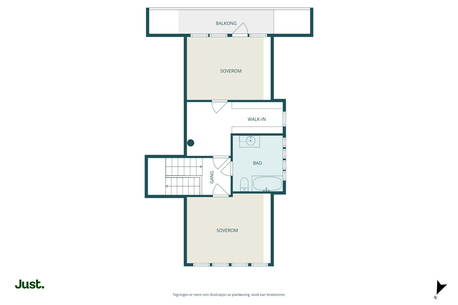 Planskisse loftsetasje