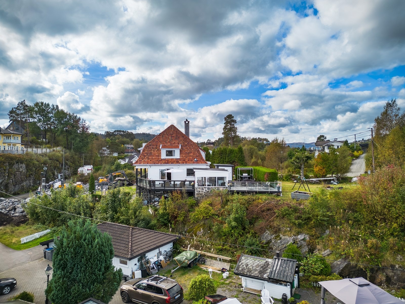 Drone bilder av nærområdet. Galleribilde