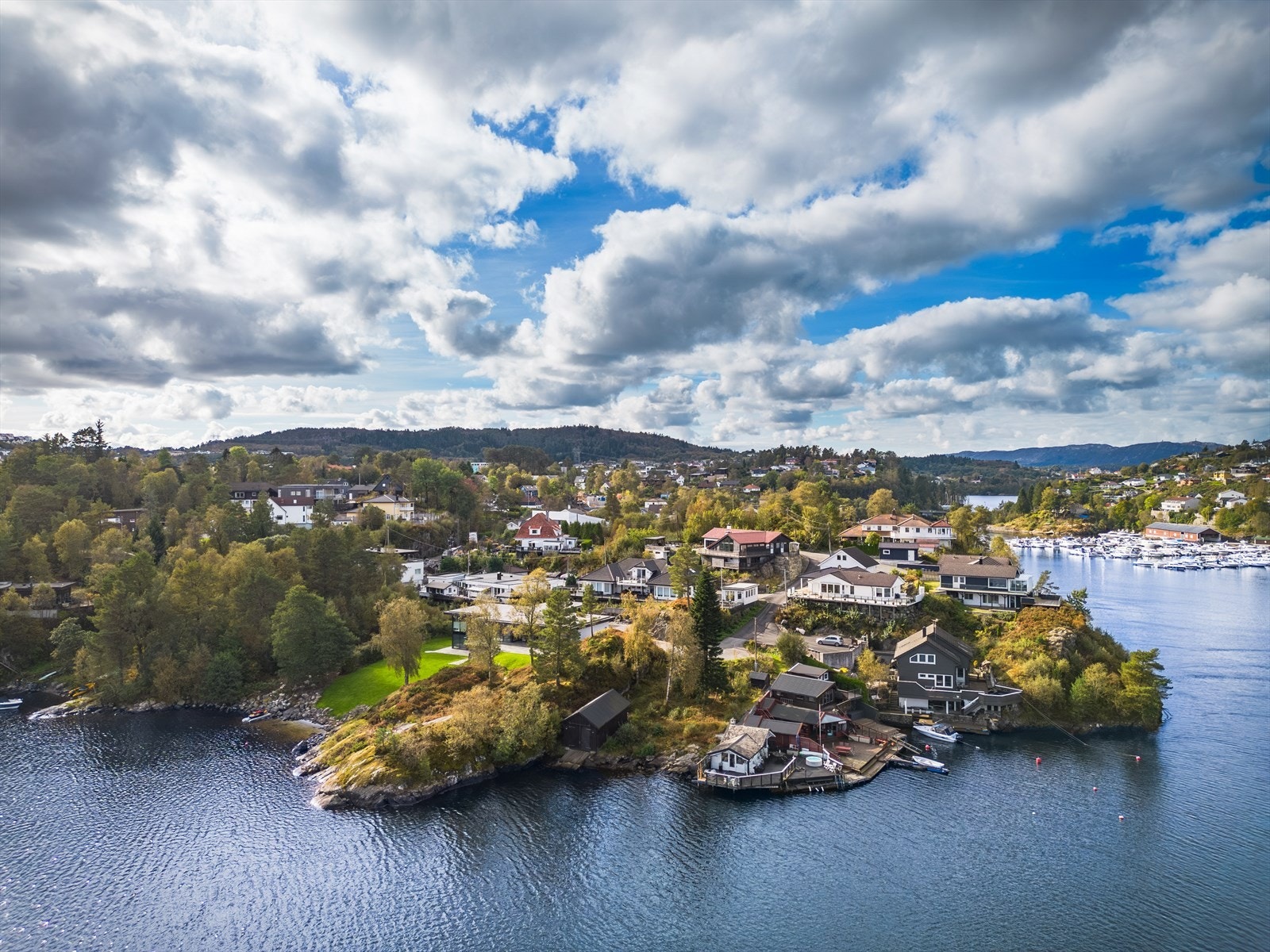 Drone bilder av nærområdet. Galleribilde
