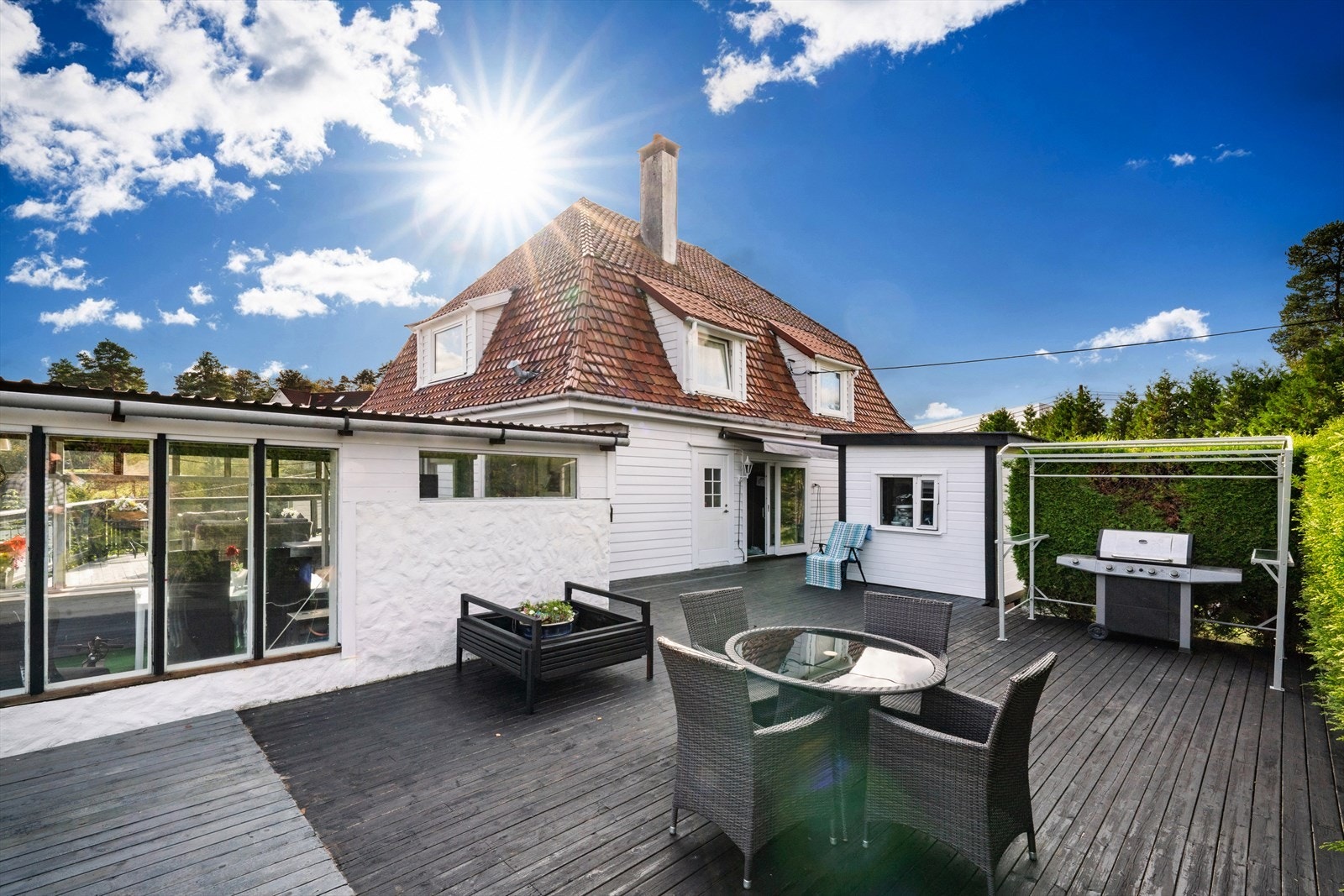 Romslige terrasser. Galleribilde