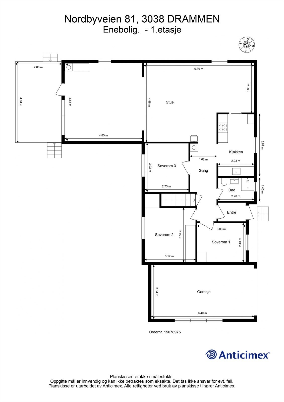 Plantegning - 1. etasje Galleribilde