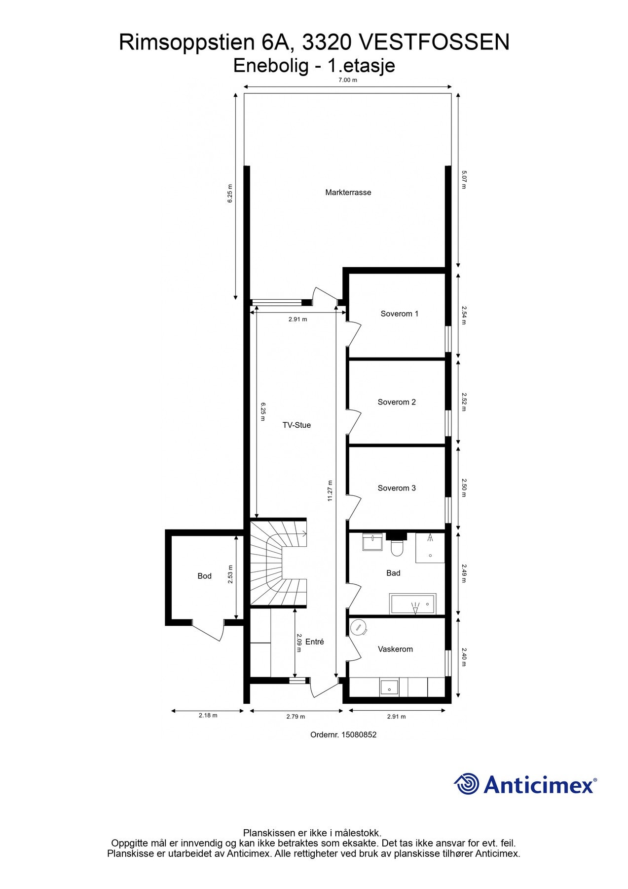 Plantegning 1. etasje Galleribilde