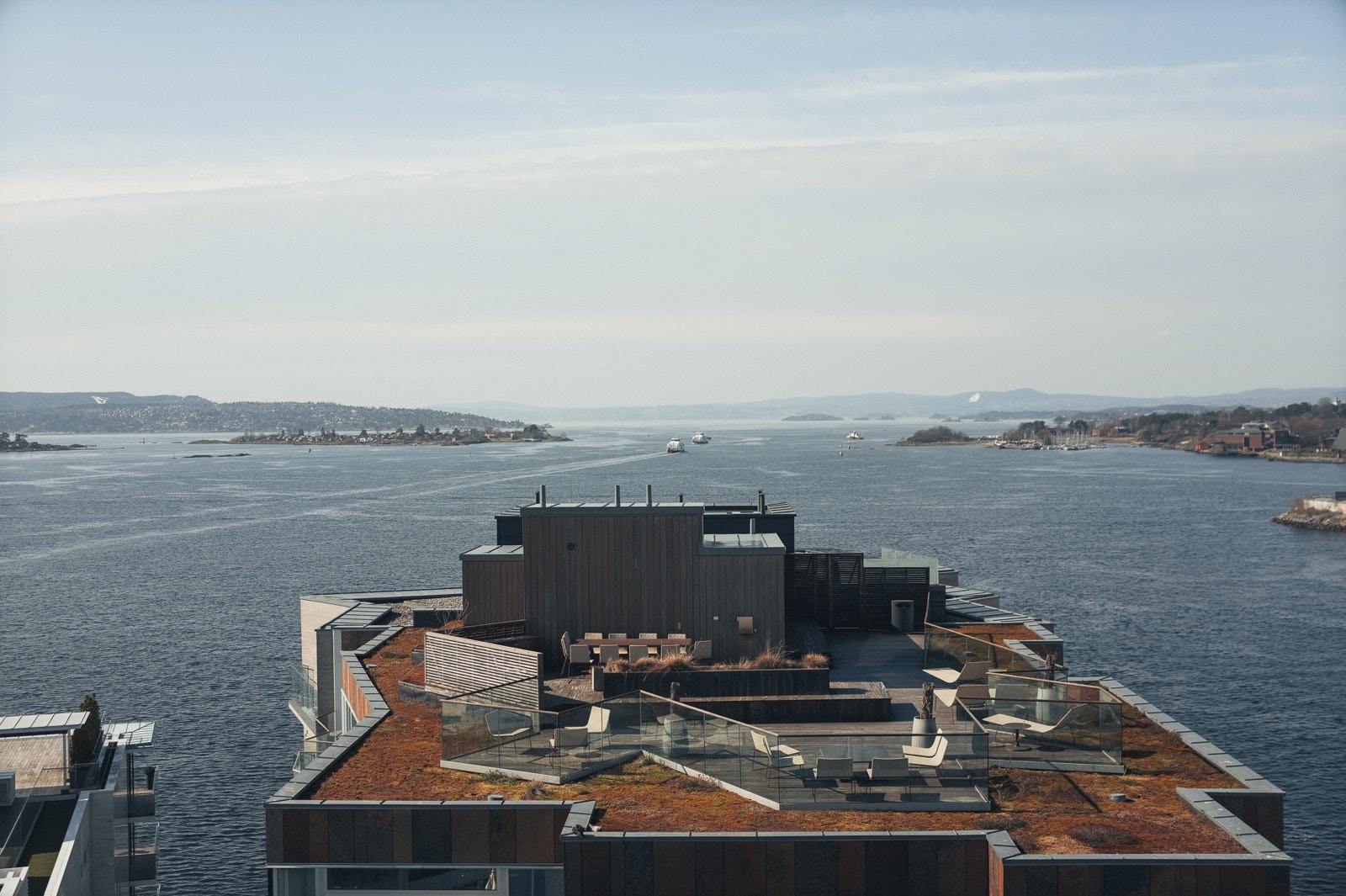 Utsikt fra takterrassen Galleribilde