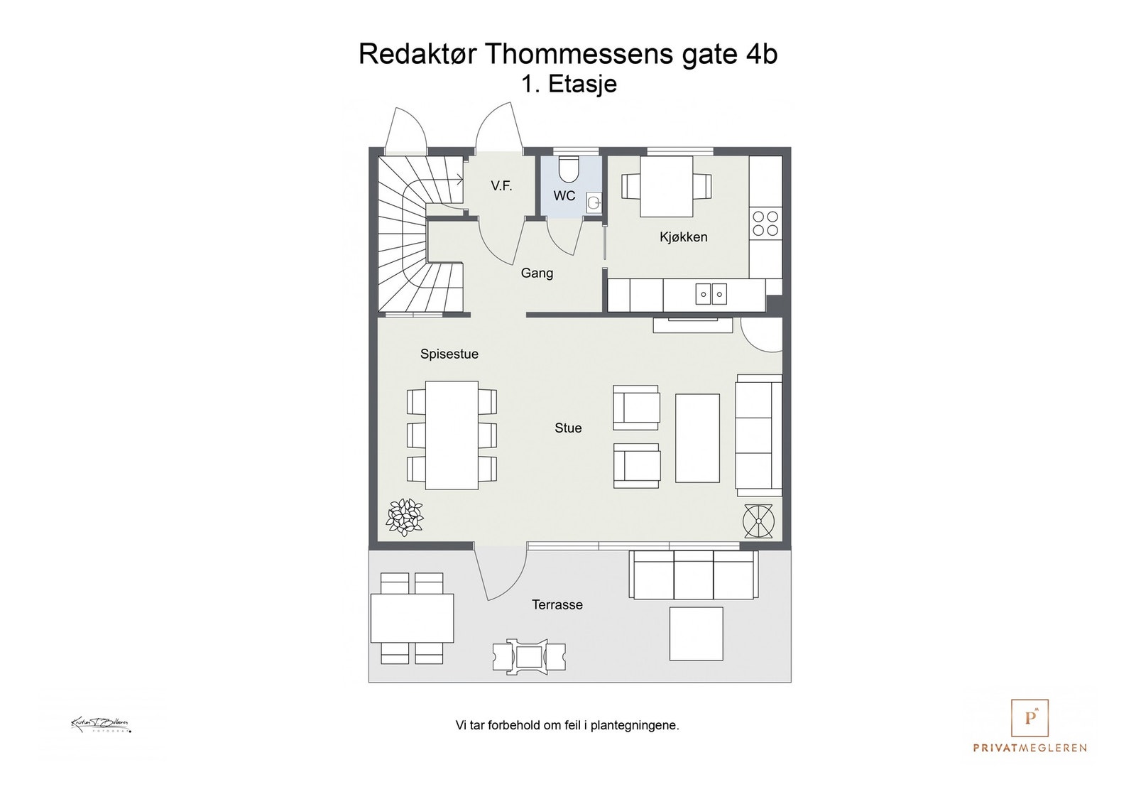 Plantegning 1 etasje Galleribilde