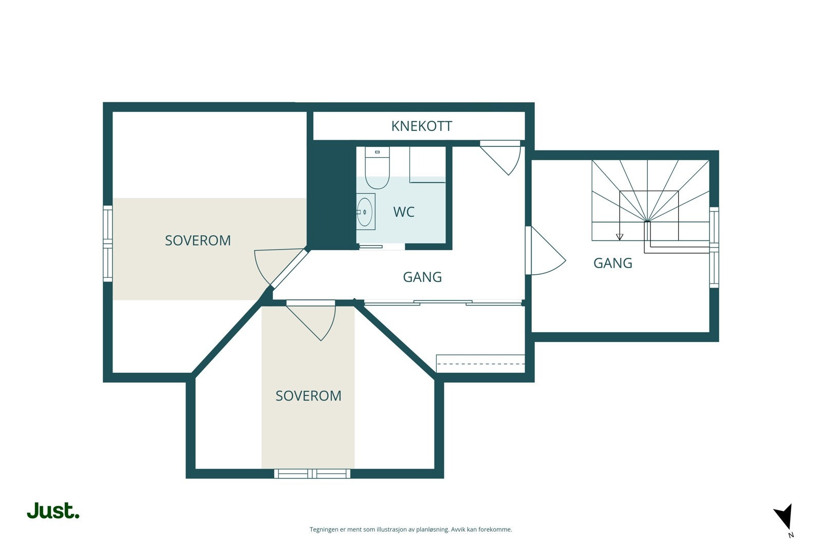 Planskisse loftsetasje
