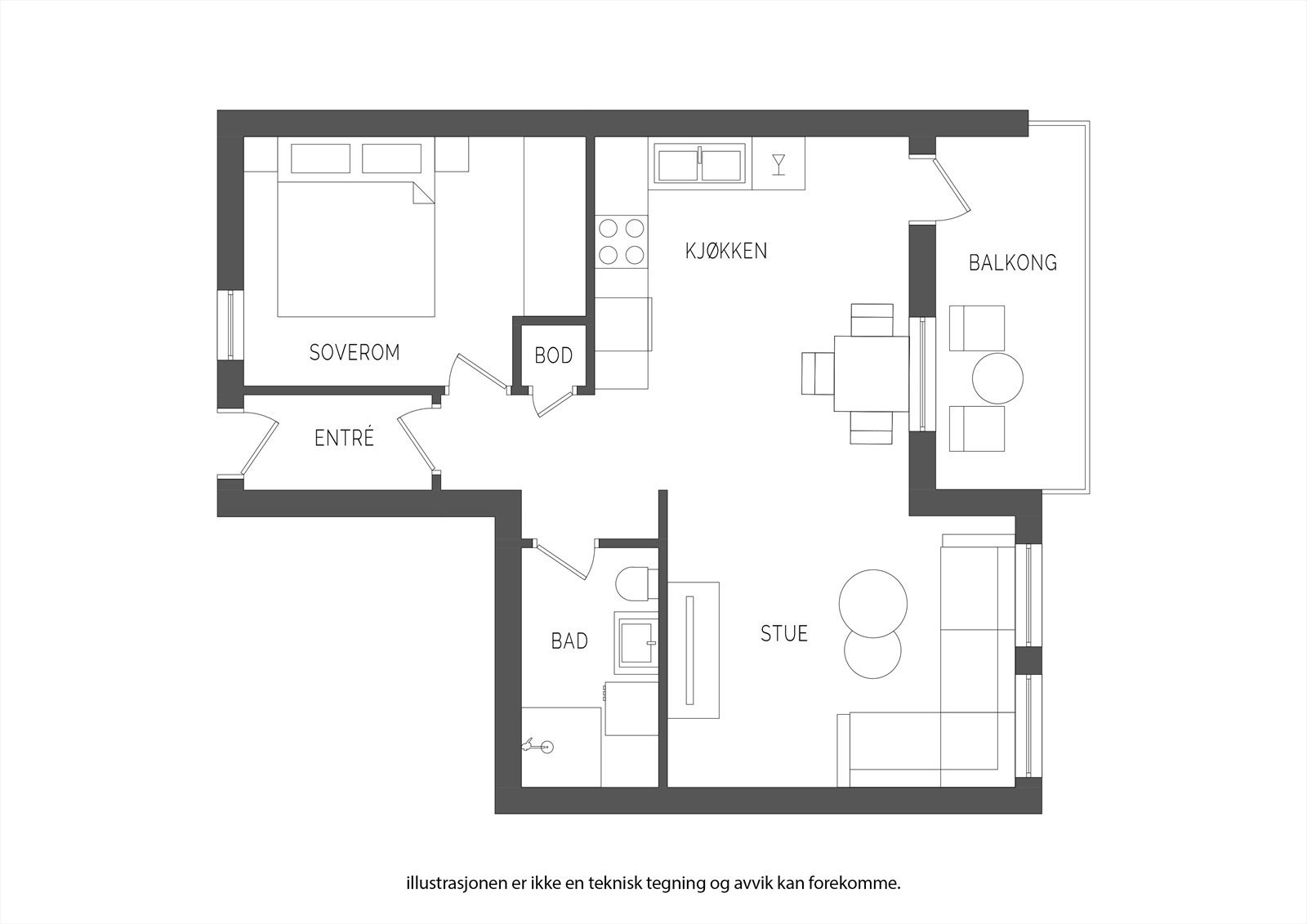 Plantegning 2. etasje Galleribilde