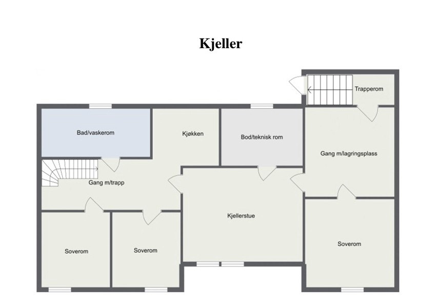 Plantegning kjeller Galleribilde