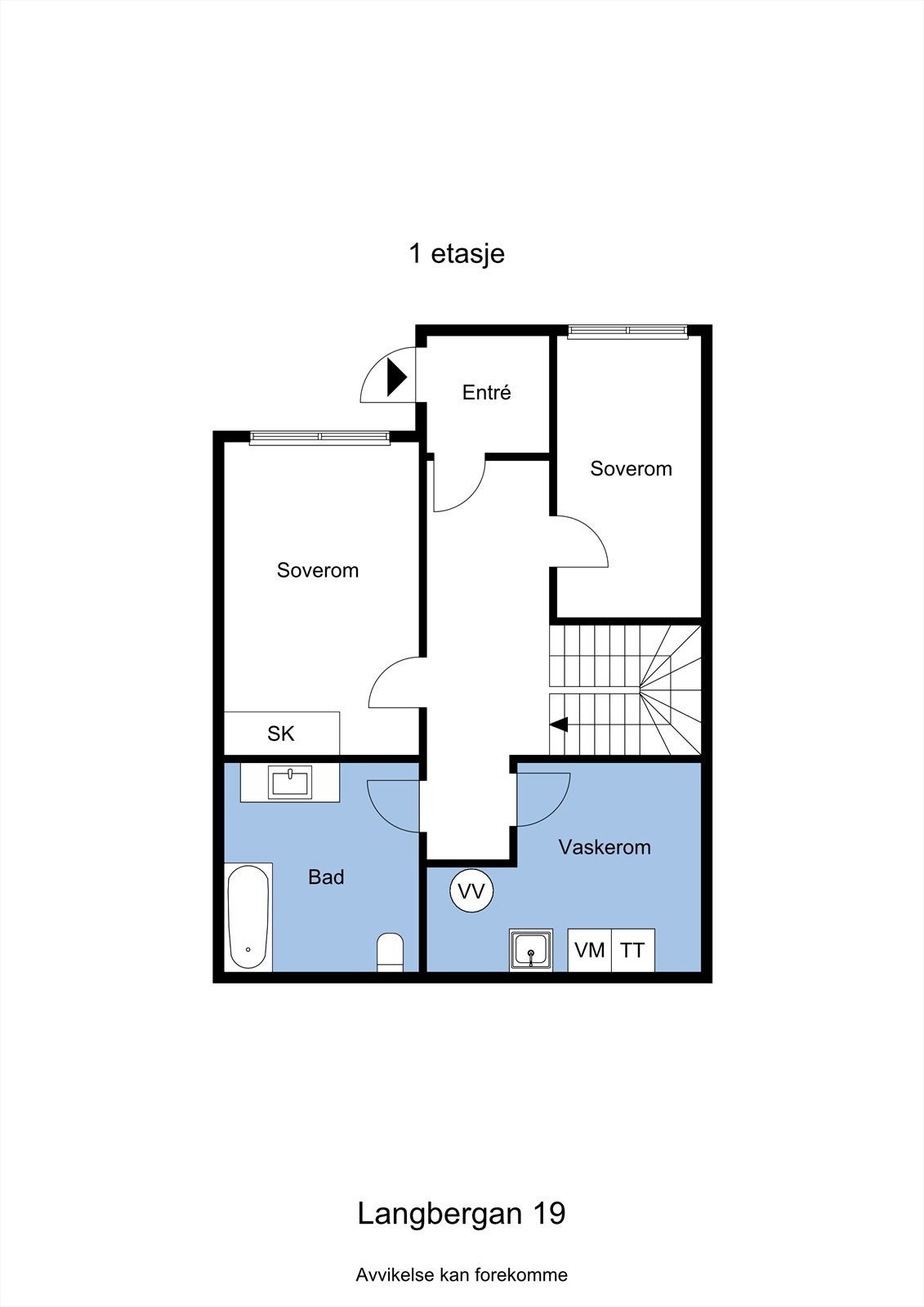Planskisse 1. etasje Galleribilde