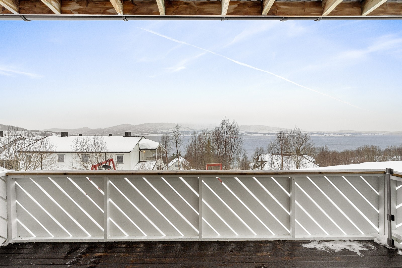 Verandaen er takoverbygd, noe som gir den økt brukervennlighet.