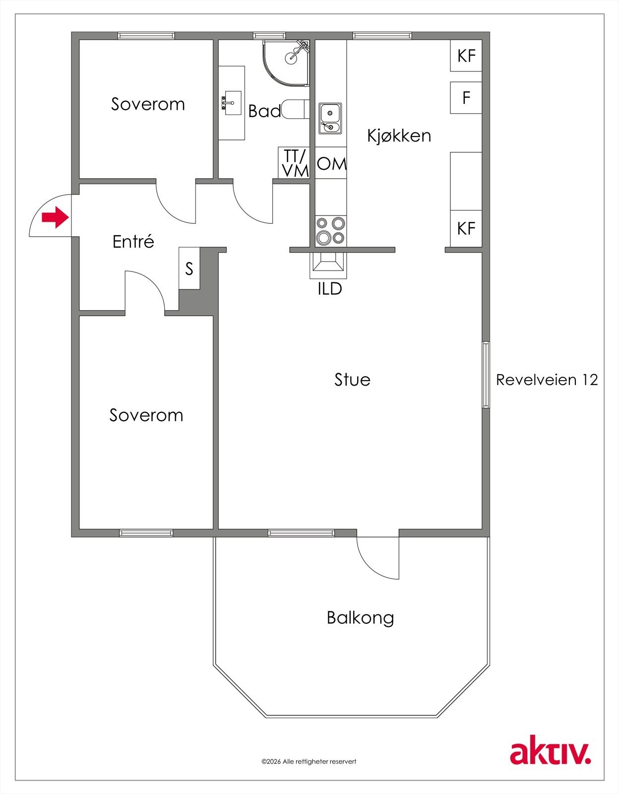 Planskisse Galleribilde