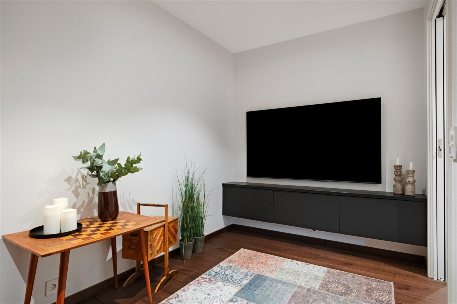 Tv-stue (bod på byggetegninger) Galleribilde
