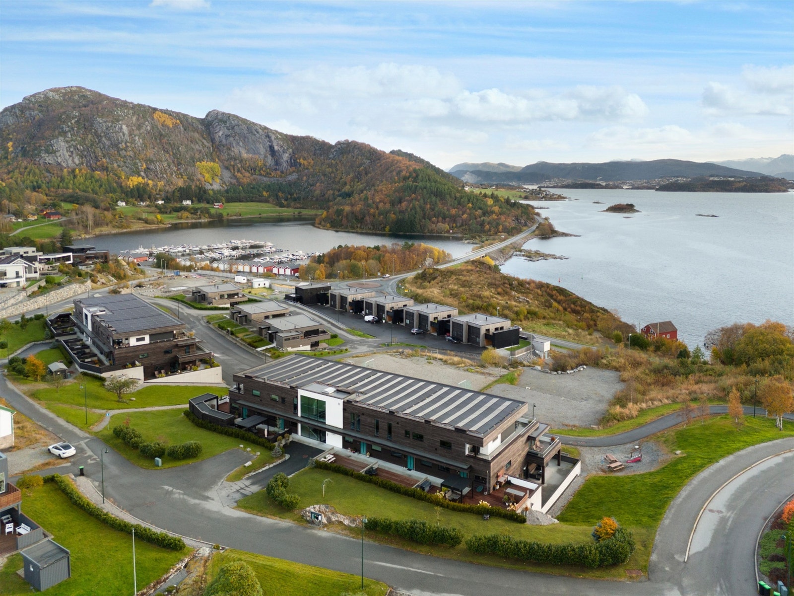 Dronebilde sett fra nordvest Galleribilde