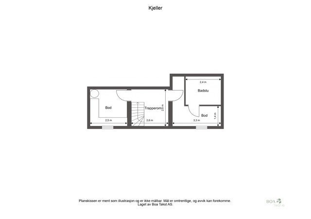 BRA-I, kjeller: 25 kvm Galleribilde
