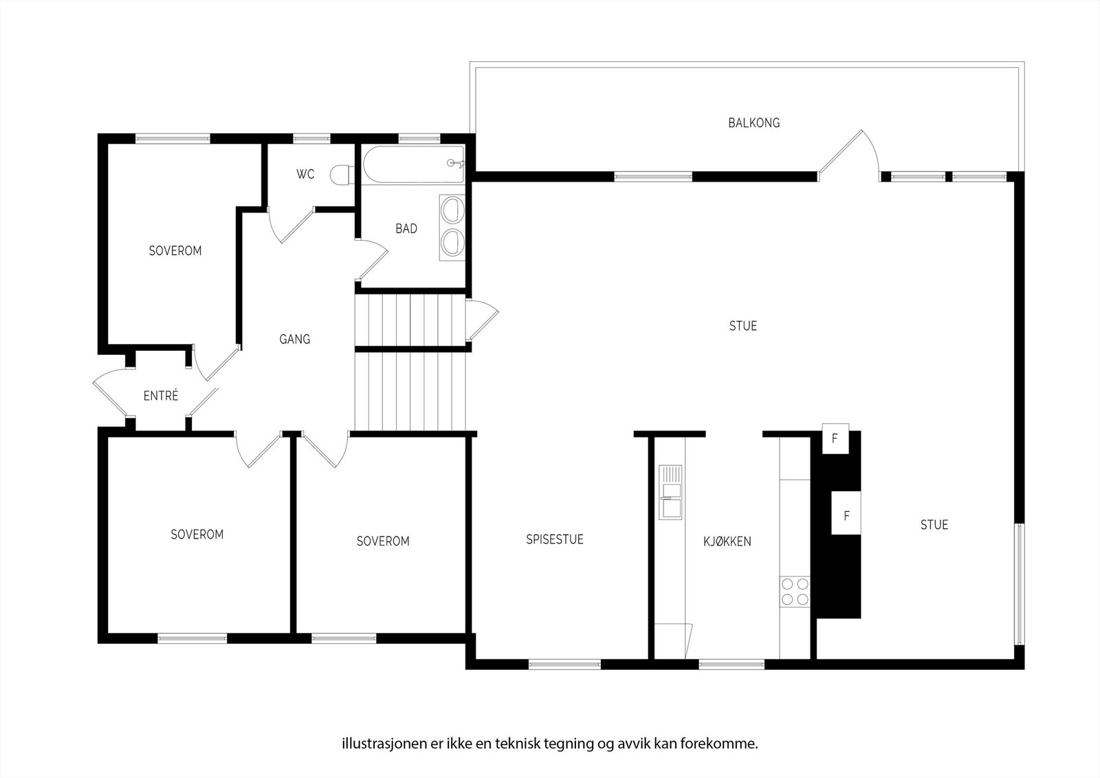 Plantegning 1.etasje. Galleribilde