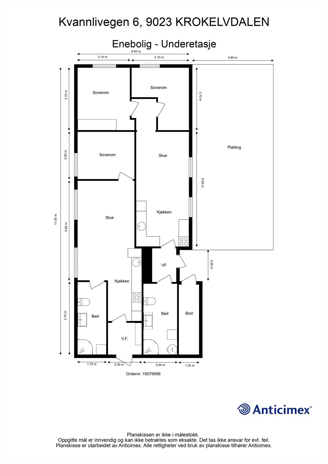 Planillustrasjon u. etasje. Galleribilde