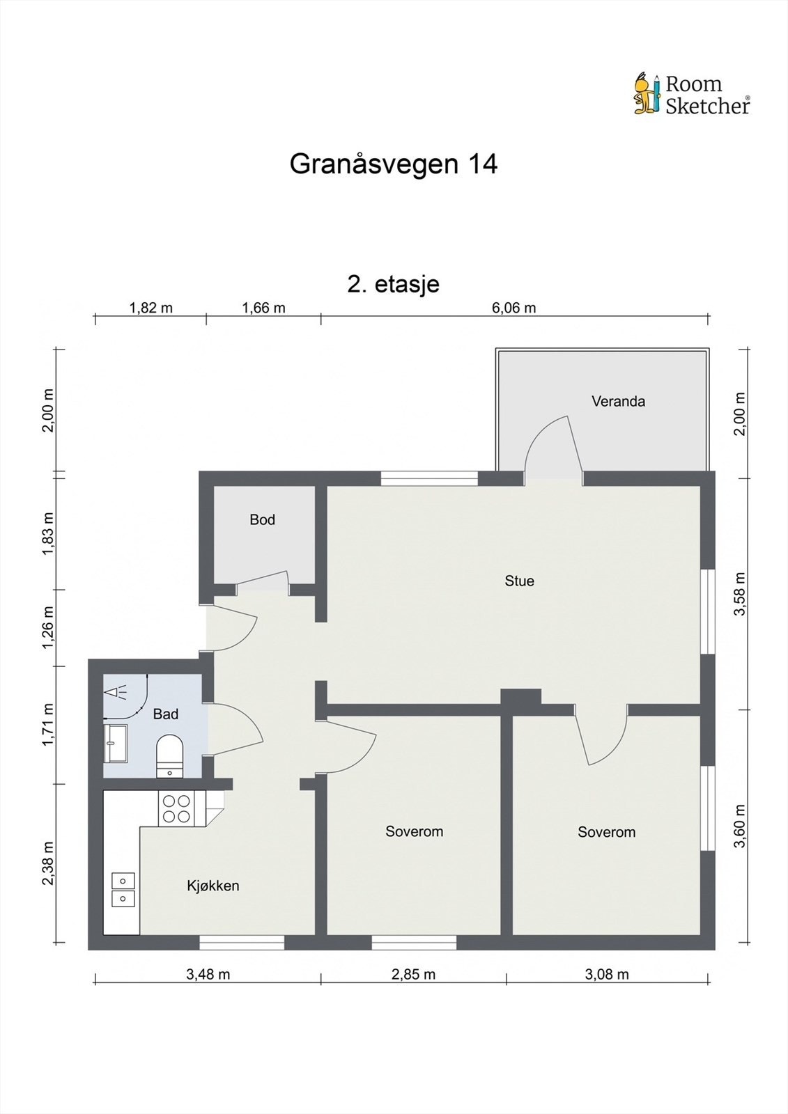 Planskisse Galleribilde