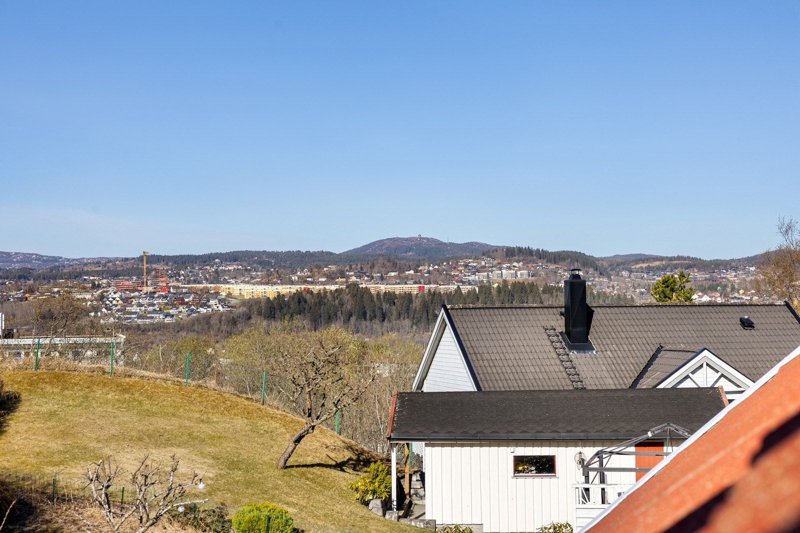 Utsikt mot Byåsen og Gråkallen. Galleribilde