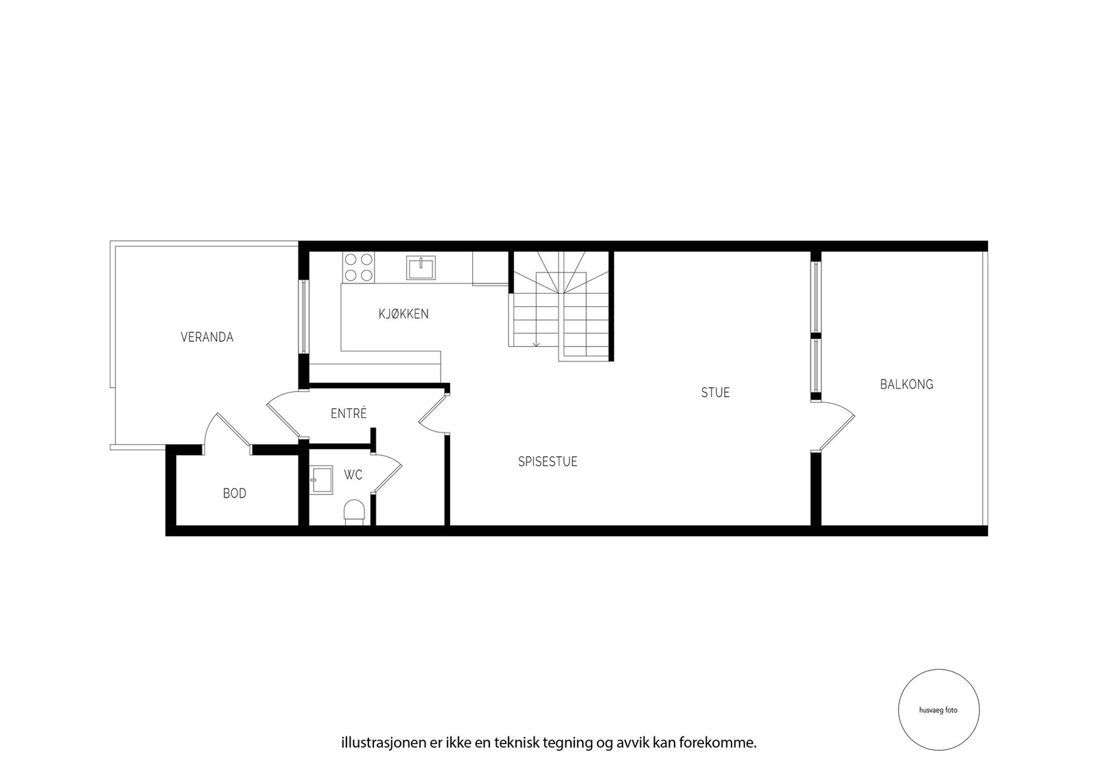 Plantegning 1. etasje Galleribilde