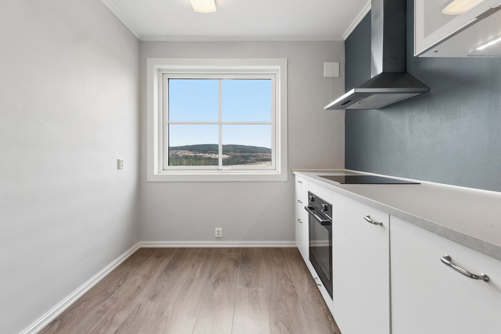 Det er god plass til spisebord på kjøkkenet. Galleribilde