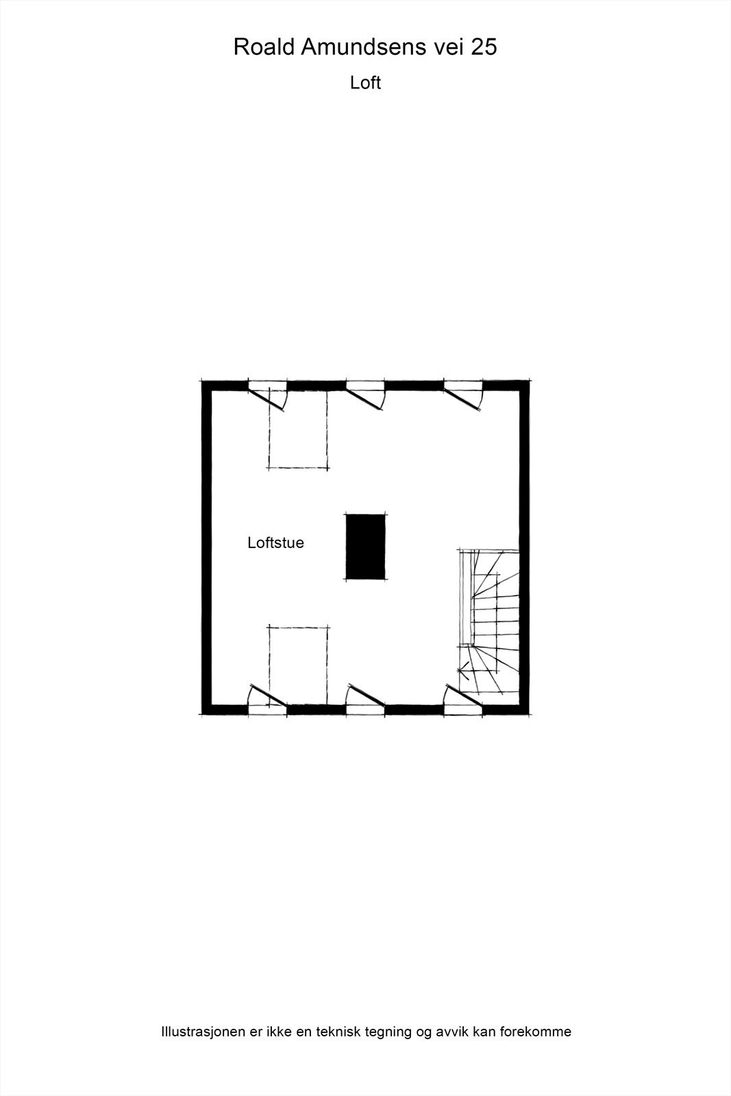 Loftsrom Galleribilde
