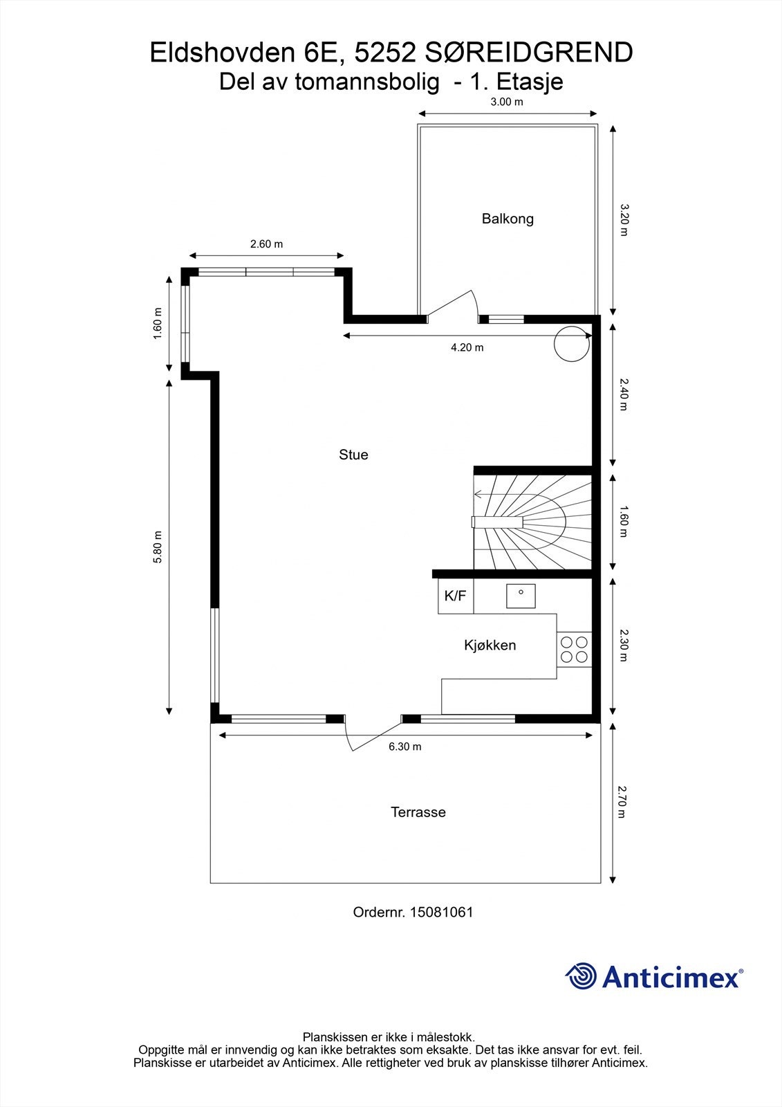 Plantegning 1. etasje Galleribilde