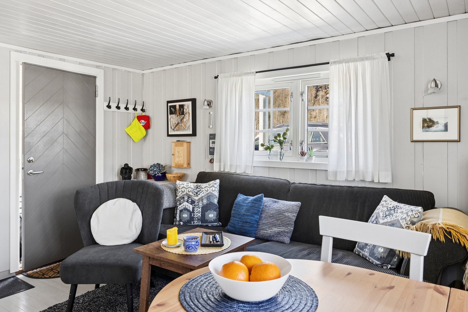 Flott og lys stue Galleribilde