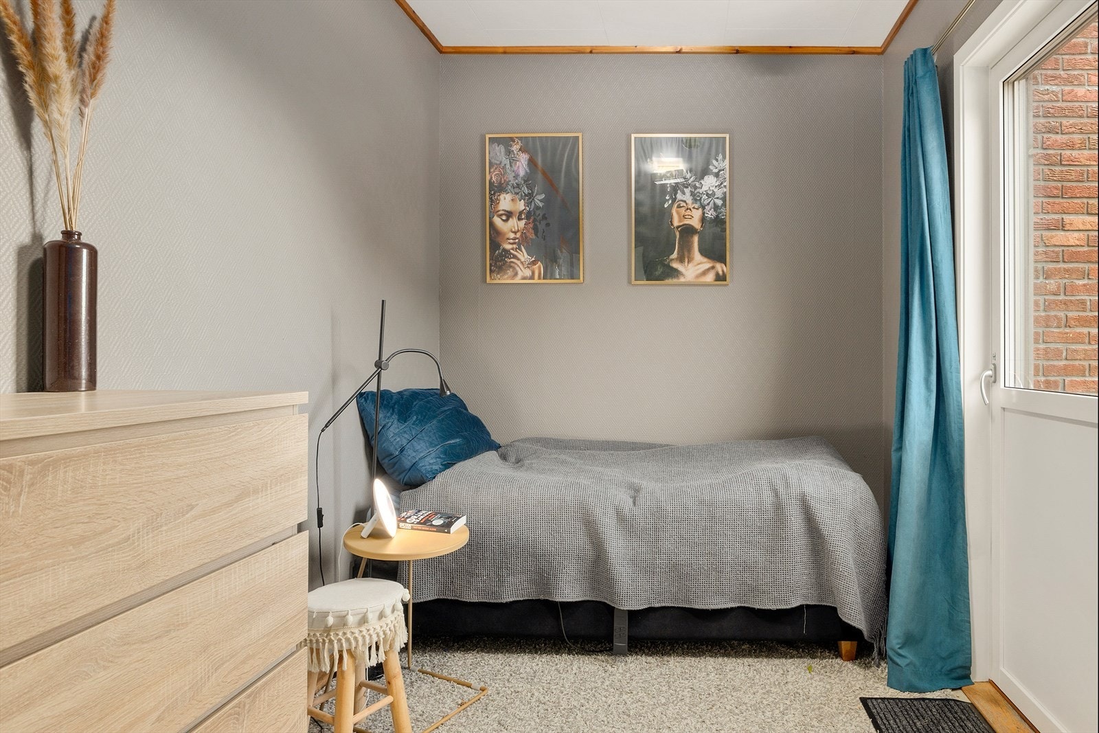 I leiligheten er det ett soverom. Galleribilde