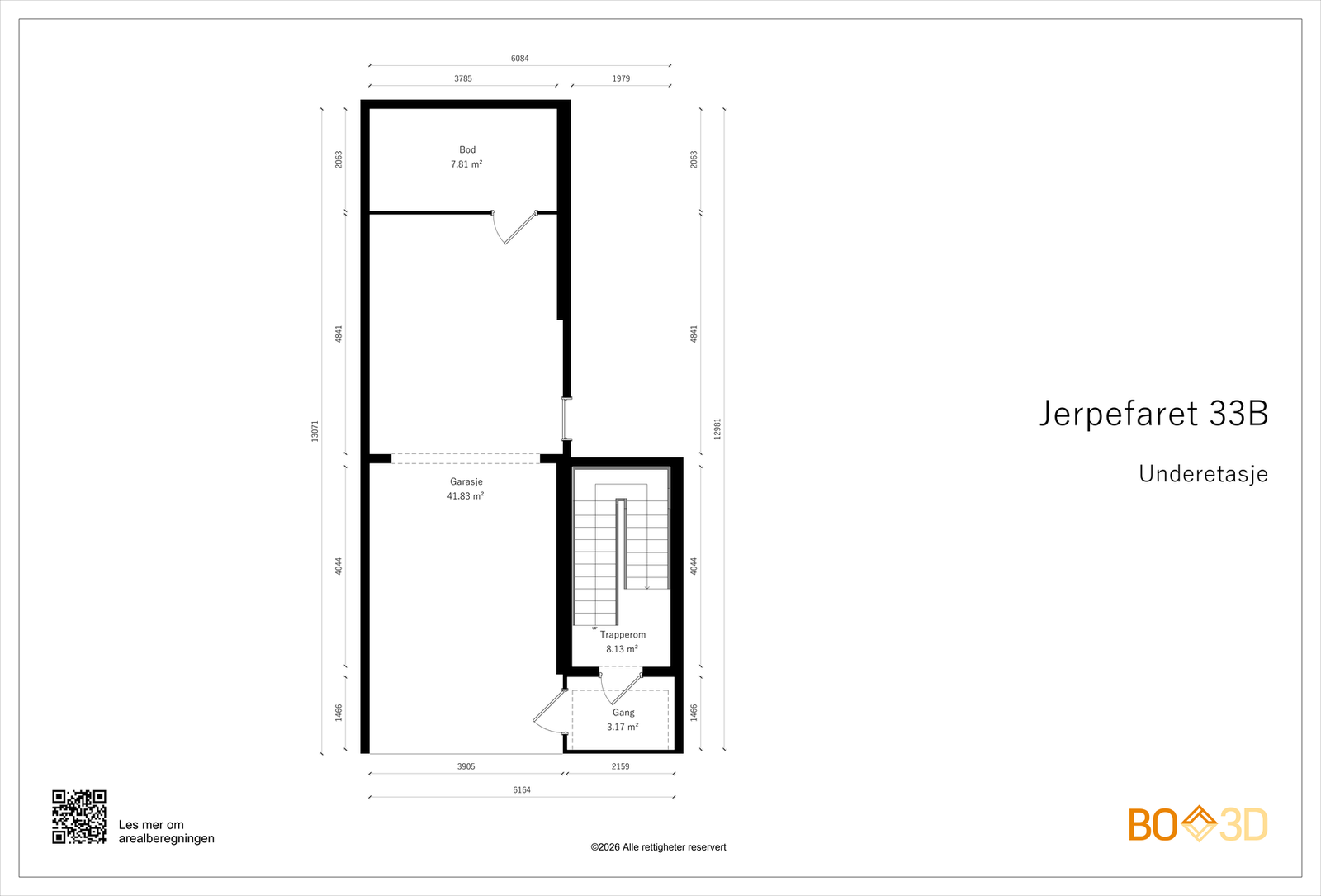 Plantegning - Underetasje. Galleribilde