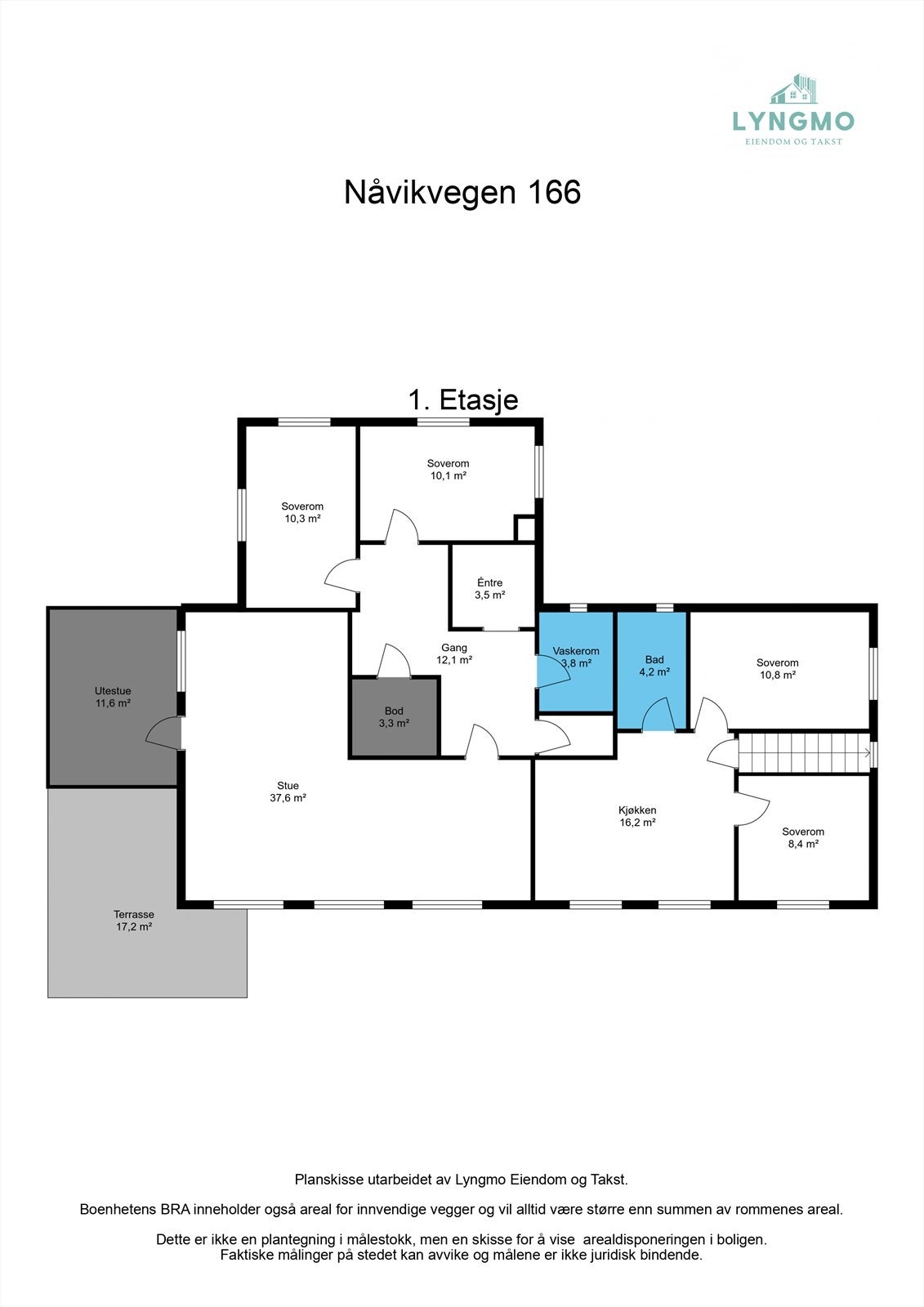 Planskisse 1. etg. Galleribilde
