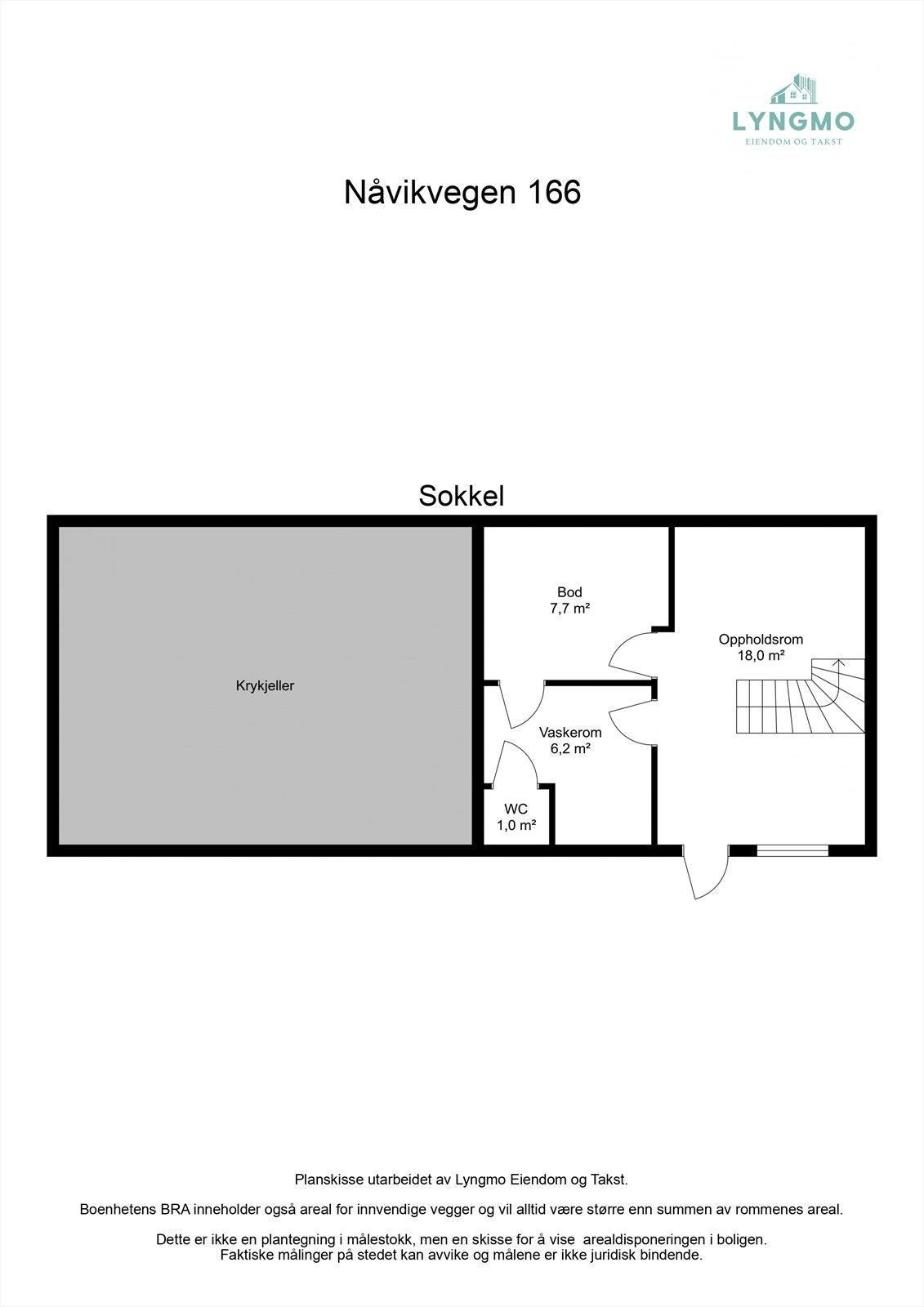 Planskisse sokkeletasje Galleribilde