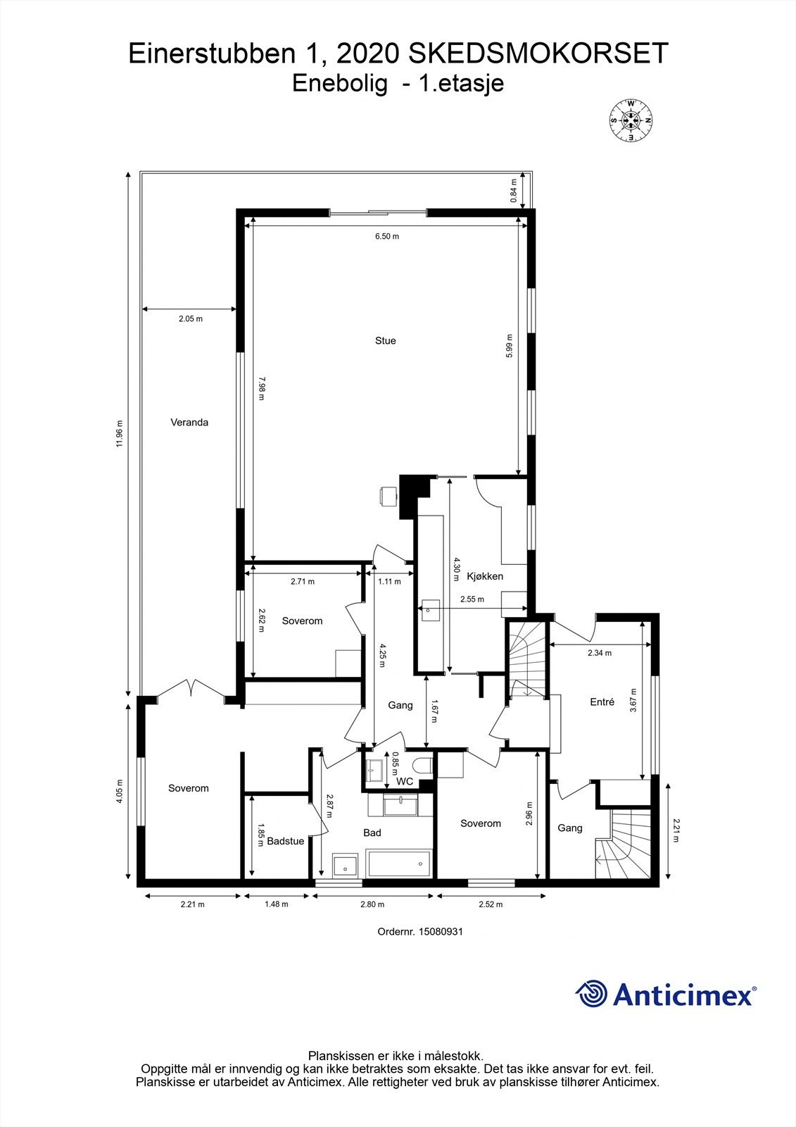Plantegning 1.etasje Galleribilde