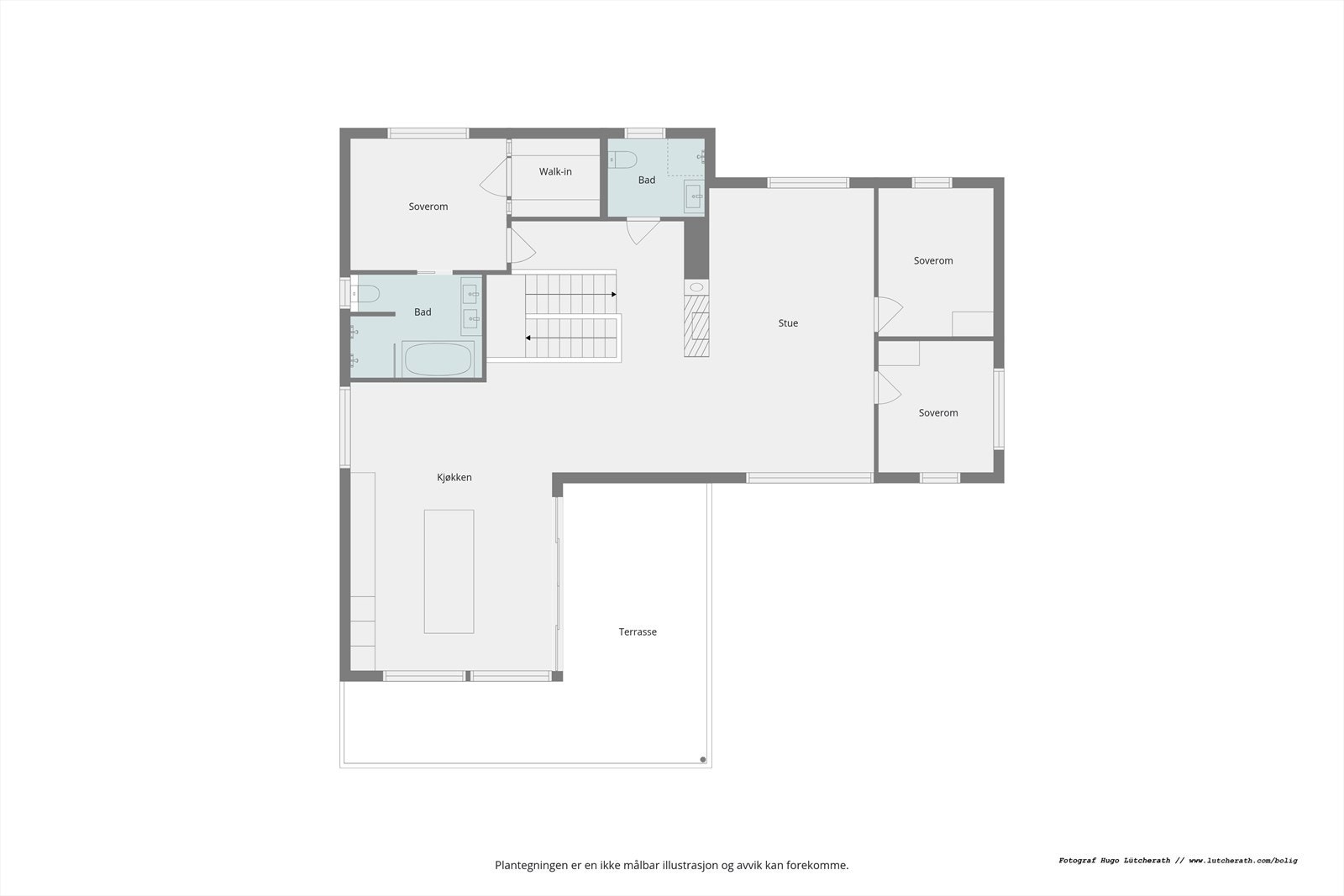 Planskisse 2. etasje Galleribilde