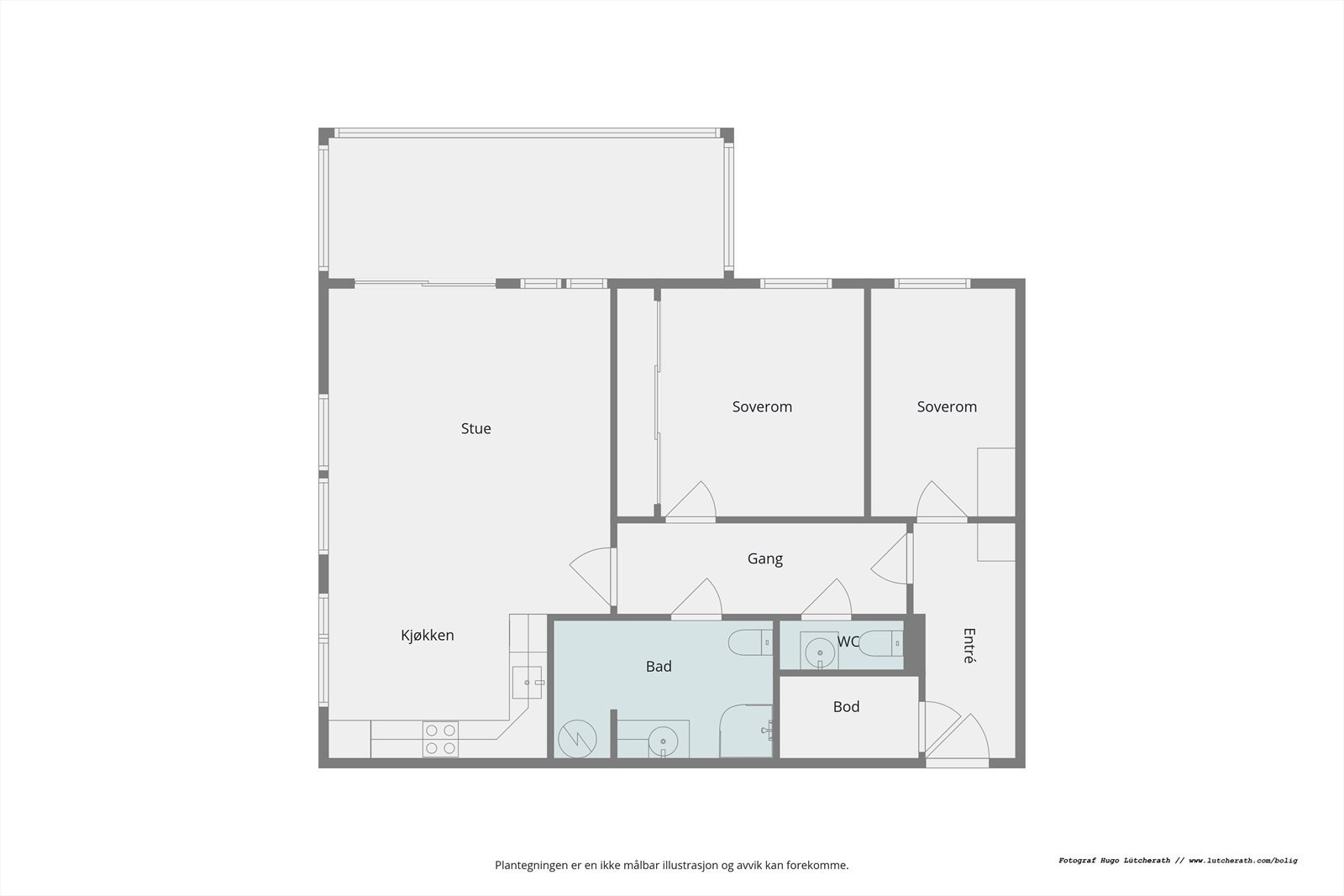 Plantegning Galleribilde