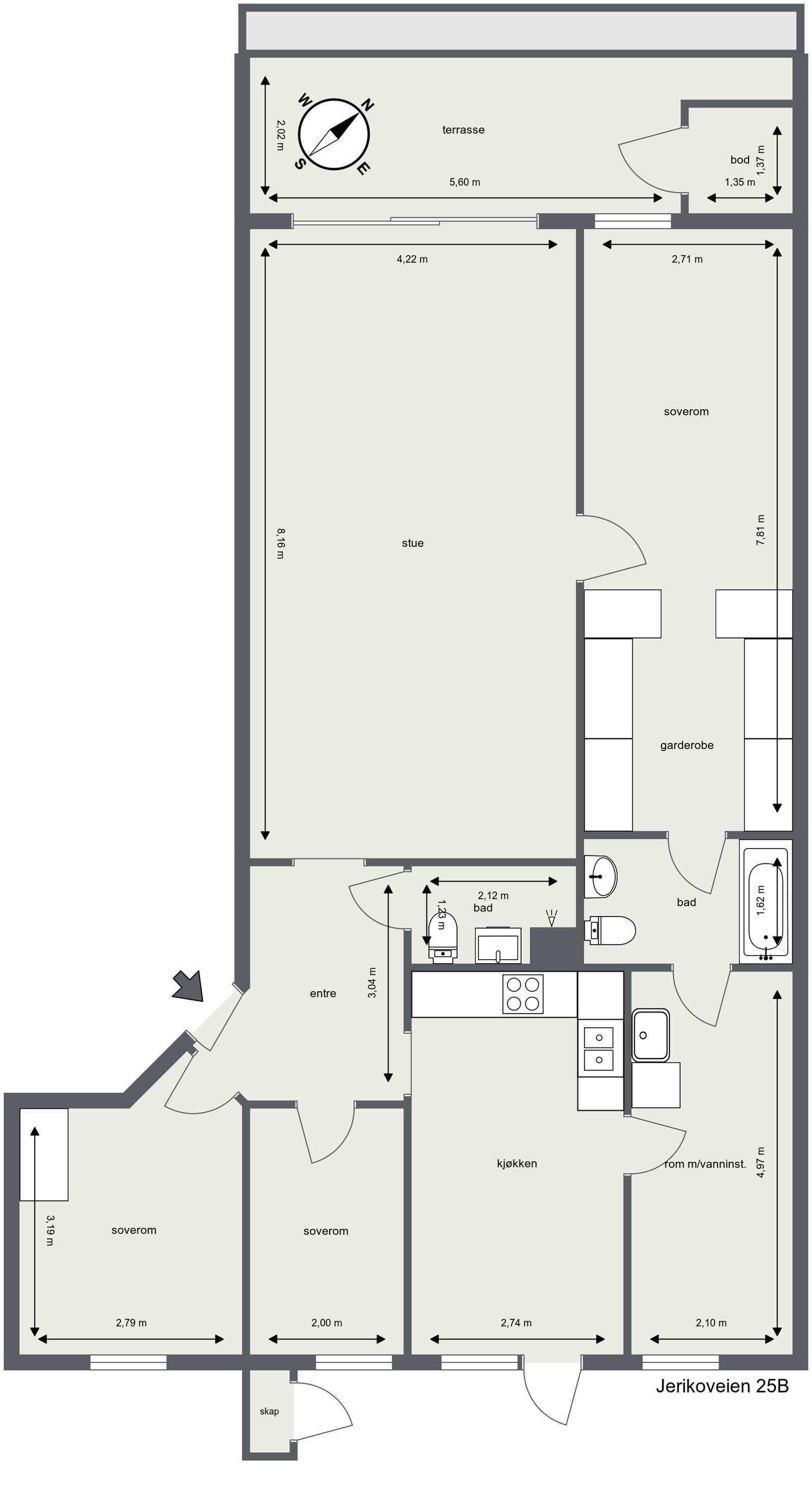 Plantegning Galleribilde