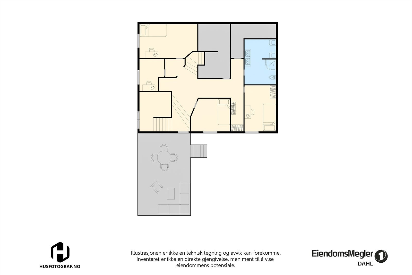 Planskisse for 1. boligetasje Galleribilde