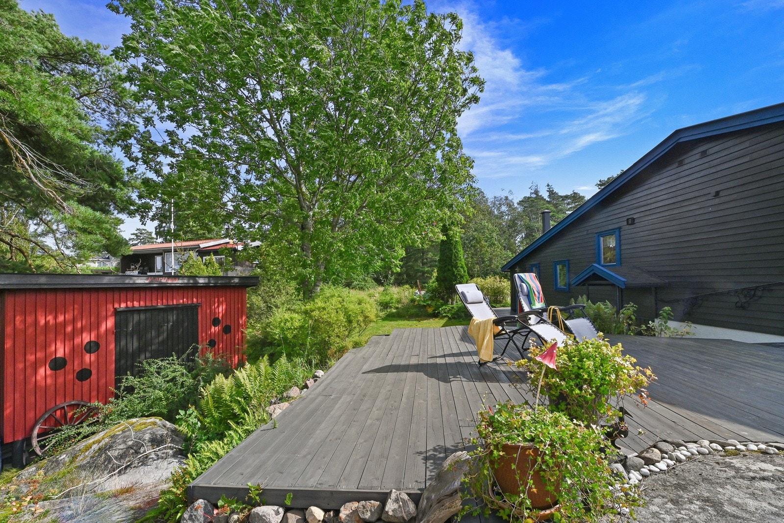 På eiendommen er det et frittliggende uthus. Galleribilde