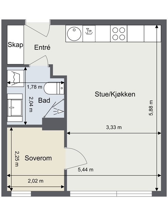 Plantegning Galleribilde