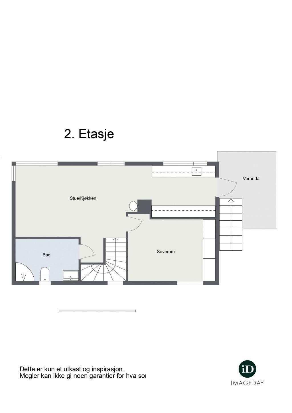 Plantegning 2.etasje Galleribilde