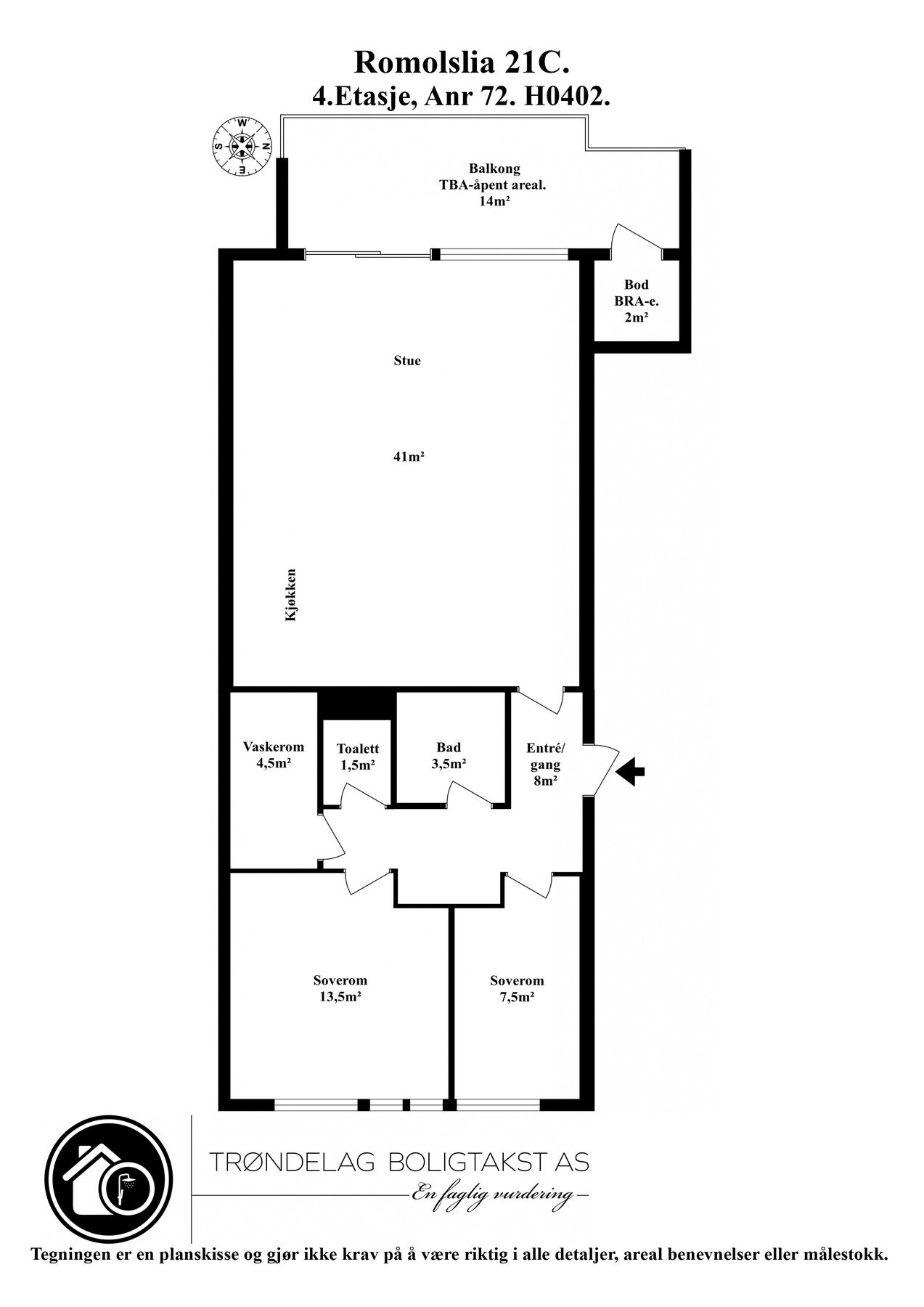 Planskisse. Galleribilde