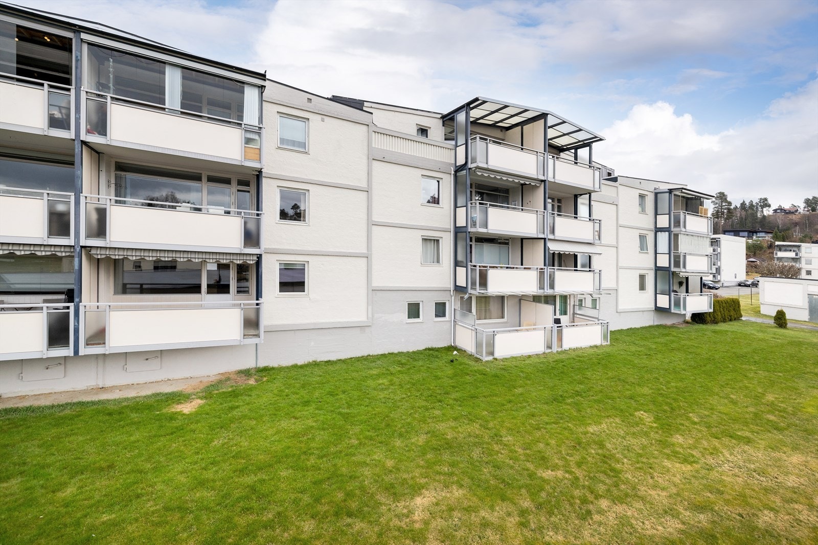 Nansenveien borettslag er Ringerikes største, og er kjent for sine store, velstelte grøntarealer. Galleribilde