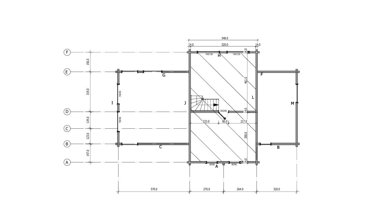 Plantegning 2. etasje målsatt Galleribilde