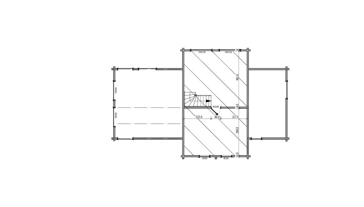 Plantegning 2. etasje Galleribilde