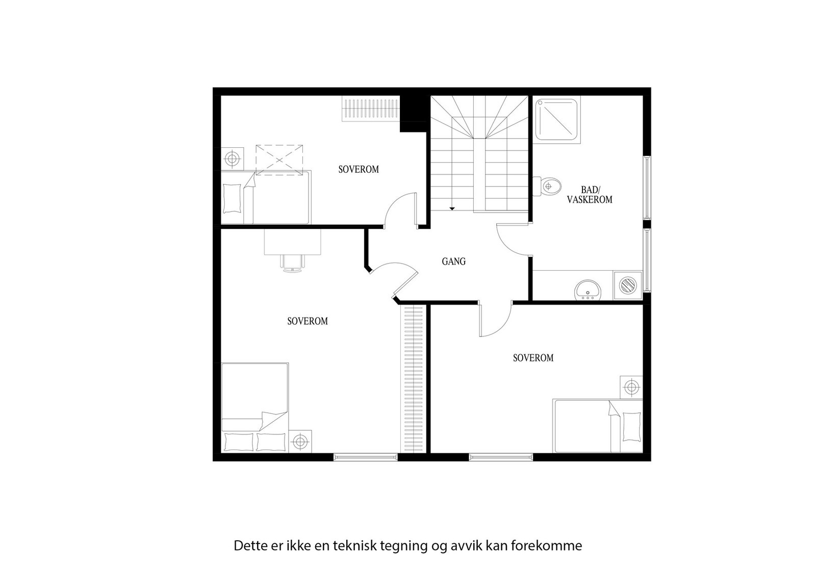 Plantegning 2. etasje Galleribilde