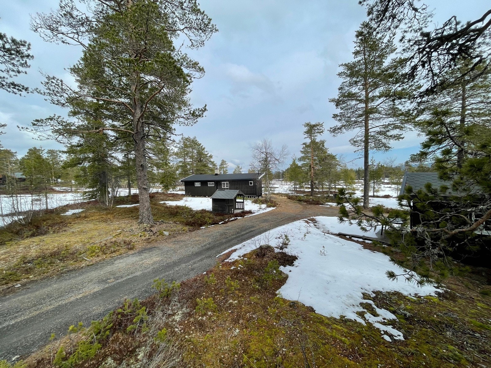 Stor og flat selveid tomt med boltreplass for familie og venner Galleribilde