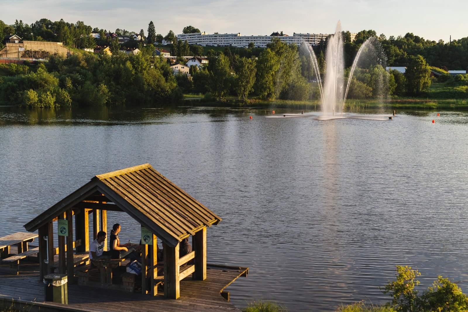 Lillestrøm er en svært hyggelig småby. Her med utsyn over elva. Galleribilde