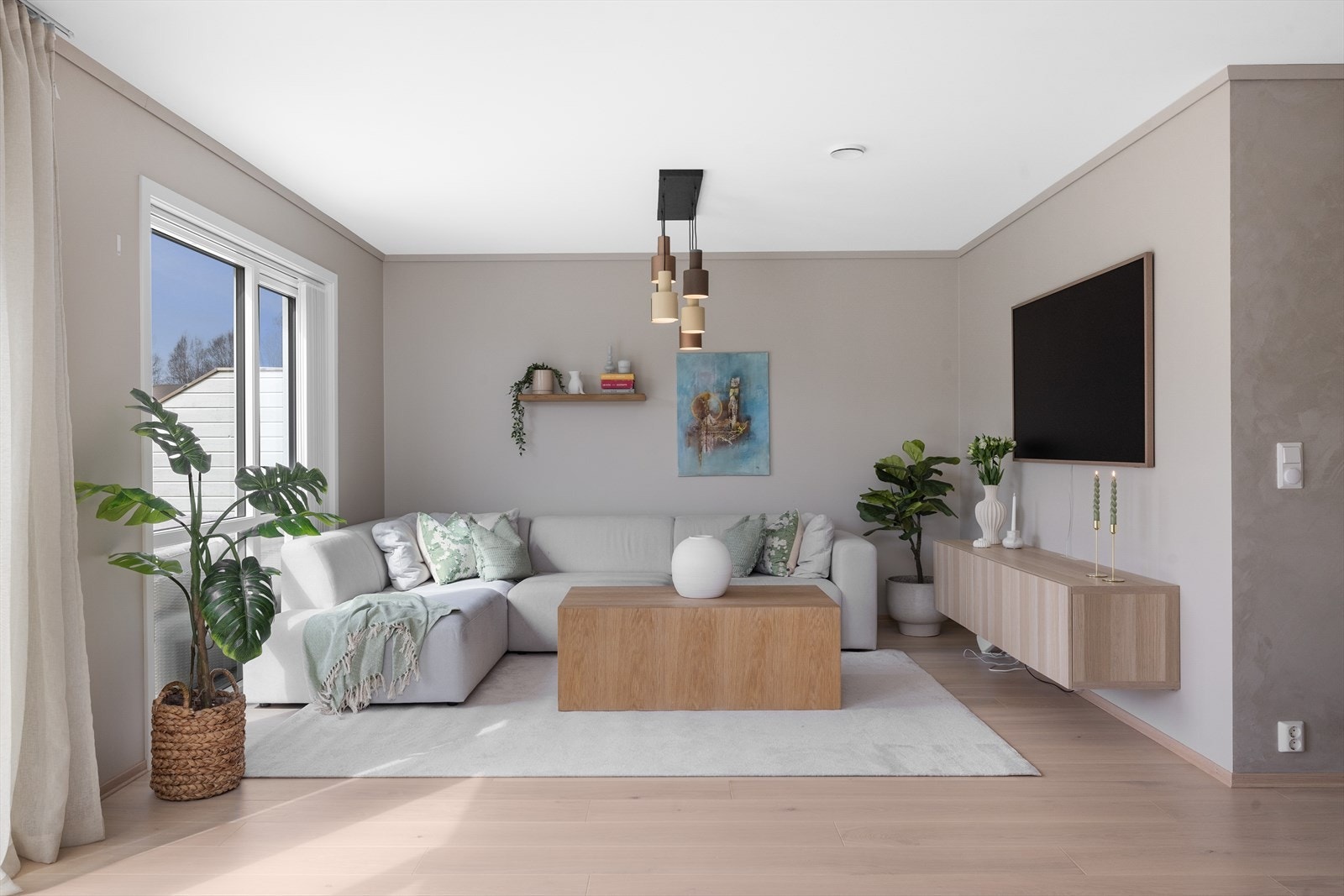 Koselig sofa/tv-gruppe Galleribilde