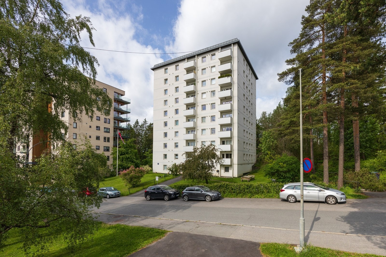Det er flere hundeeiere i blokka og rikelig med turmuligheter utenfor døren Galleribilde