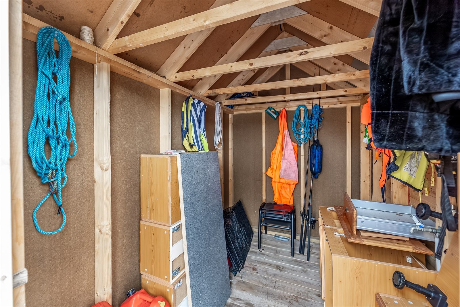 God plass til oppbevaring i bod/båthus. Galleribilde